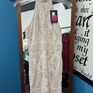 Elegant White Lace Dress